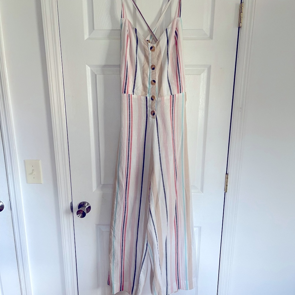 Strap one piece summer romper light and airy with open back
